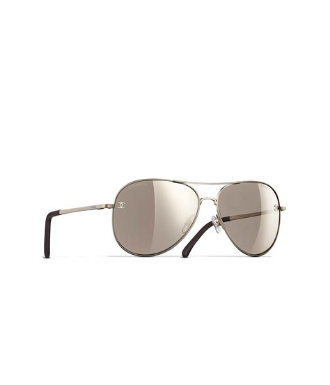 chanel pilot sunglasses 24k gold